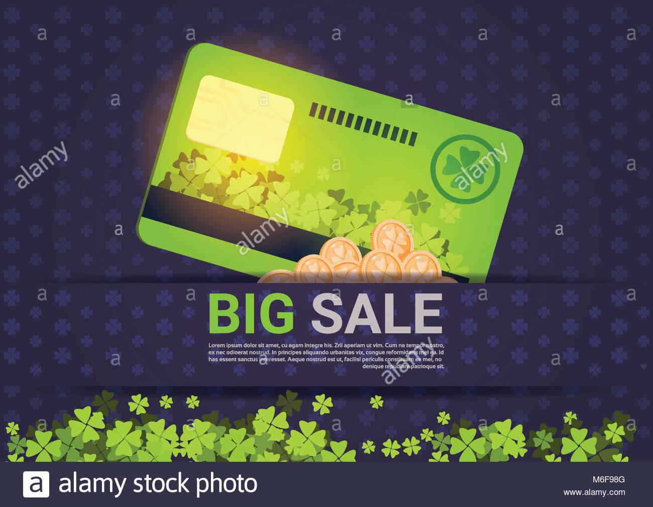 Big Sale For St. Patrick Day Holiday Poster Template Credit In Credit Card Templates For Sale