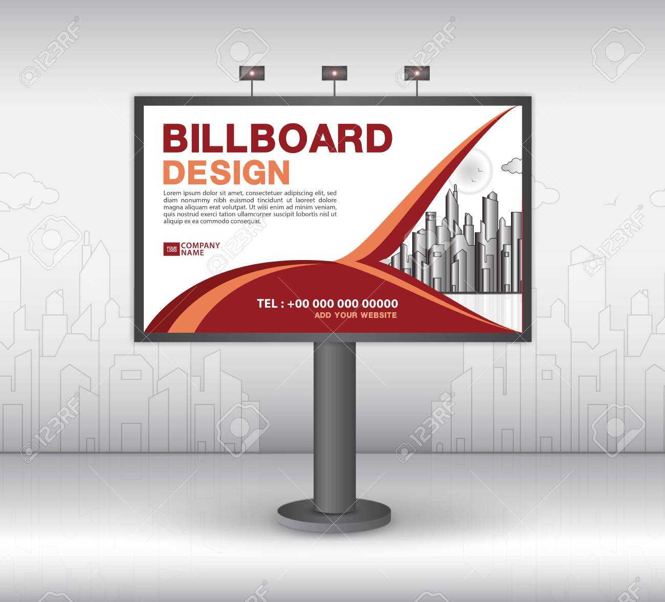 Billboard Banner Template Vector Design, Advertisement, Realistic.. Pertaining To Outdoor Banner Template