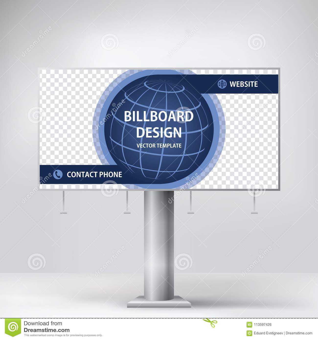 Billboard Design, Template Banner For Outdoor Advertising In Outdoor Banner Design Templates