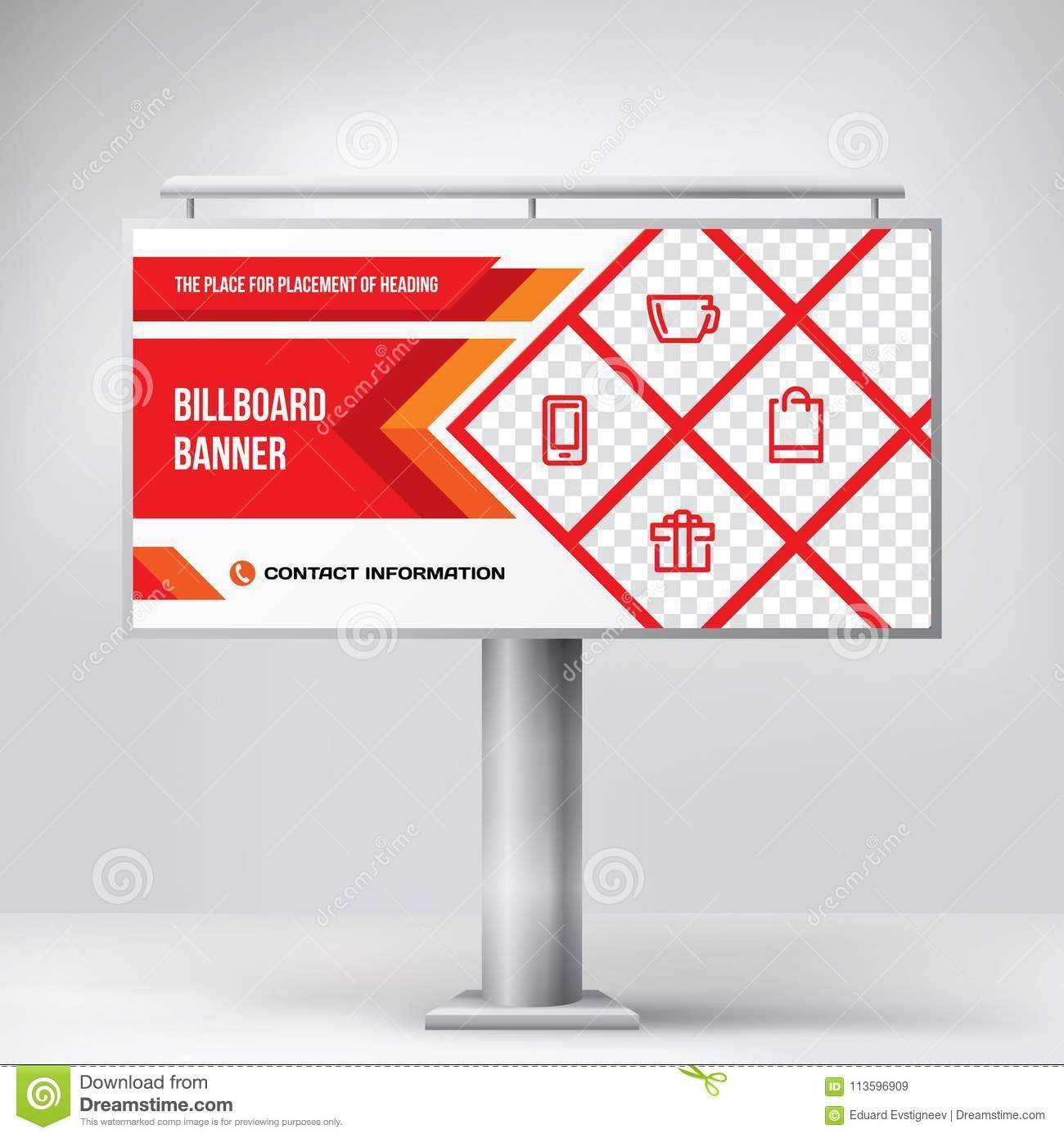 Billboard Design, Template Banner For Outdoor Advertising Intended For Outdoor Banner Design Templates