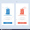 Bin, Recycling, Energy, Recycil Bin Blue And Red Download For Bin Card Template