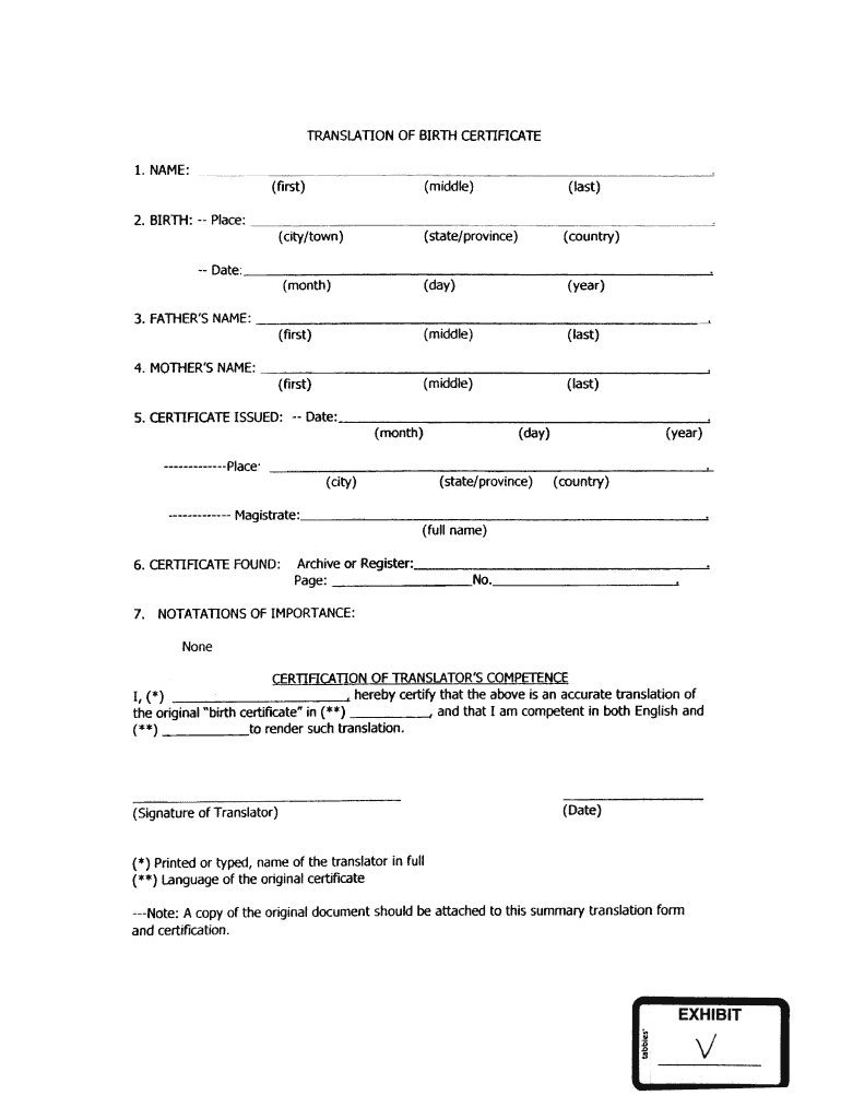 Birth Certificate Form – Fill Online, Printable, Fillable Within Editable Birth Certificate Template