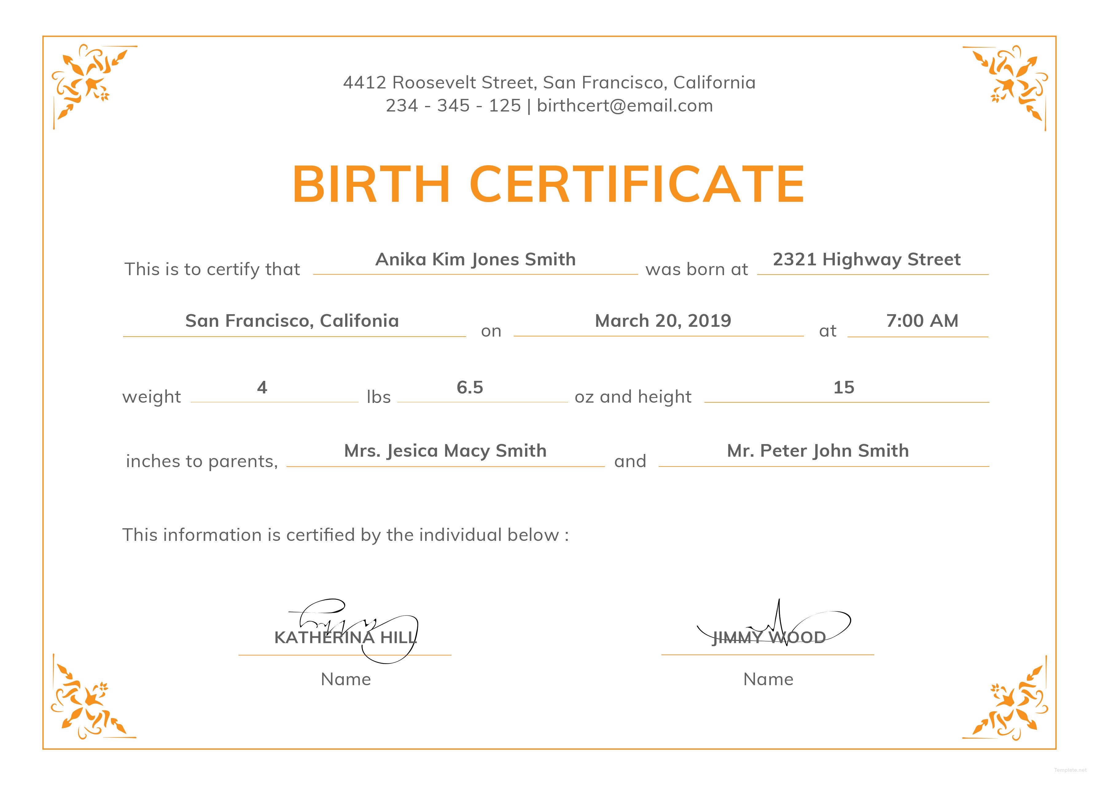 Birth Certificate Template Or Full Uk With Texas Plus Throughout Editable Birth Certificate Template