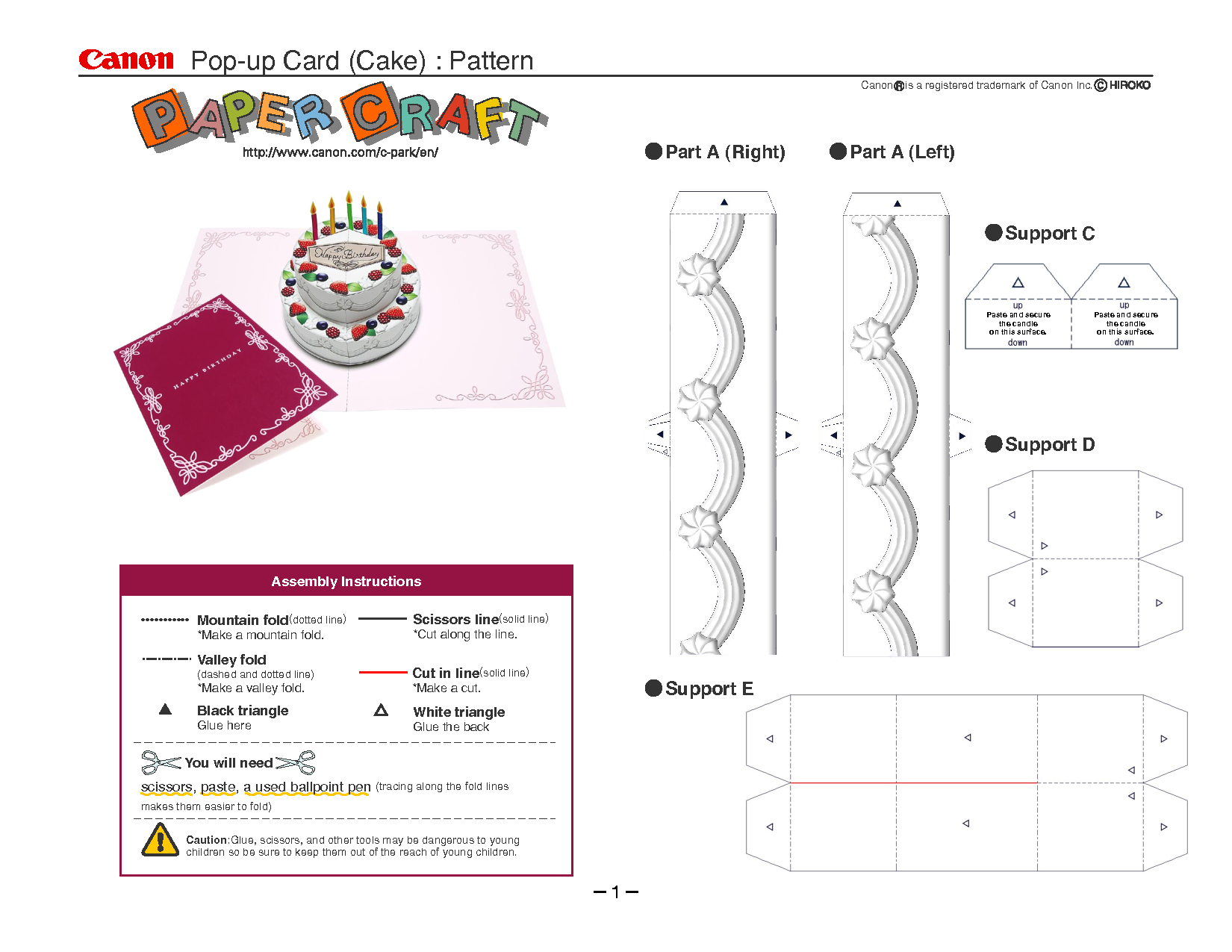 Birthday Cake Pop Up Card Template | Pop Up Card Templates Inside Popup Card Template Free