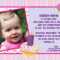 Birthday Card Invitation Sample | Theveliger Inside First Birthday Invitation Card Template