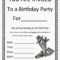 Birthday Party Invitation Templates Microsoft Word Within Birthday Card Template Microsoft Word