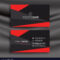 Black And Red Business Card Template With In Visiting Card Illustrator Templates Download