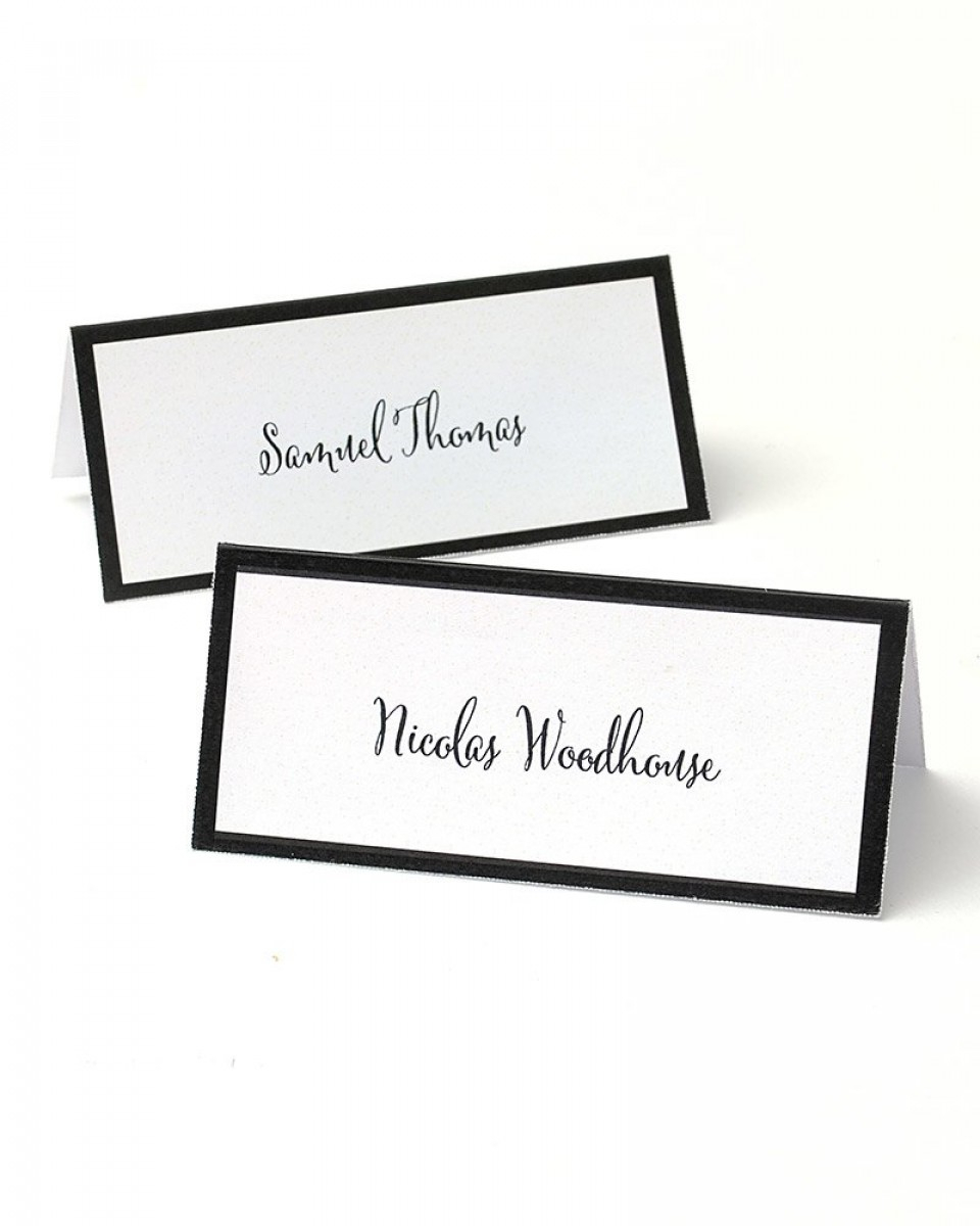 Black Border Printable Place Cards In Gartner Studios Place Cards Template