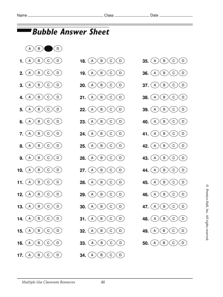 Blank Answer Sheet With Lines – Fill Online, Printable With Blank Answer Sheet Template 1 100
