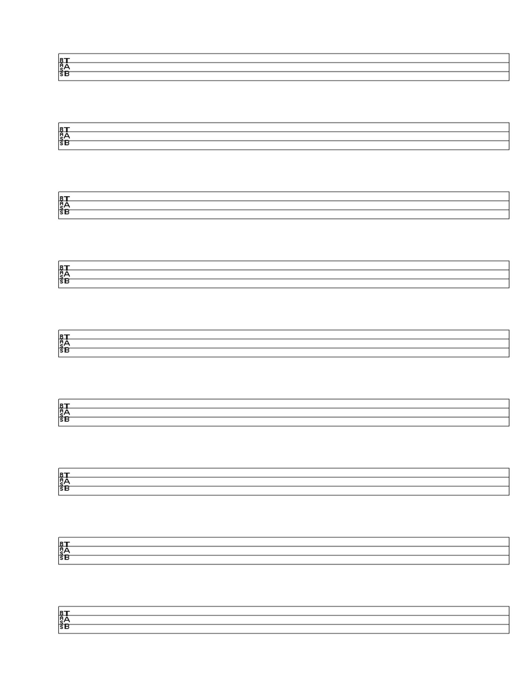 Blank Bass Tab/the Musician | Bass Guitar. In 2019 | Bass In Blank Sheet Music Template For Word