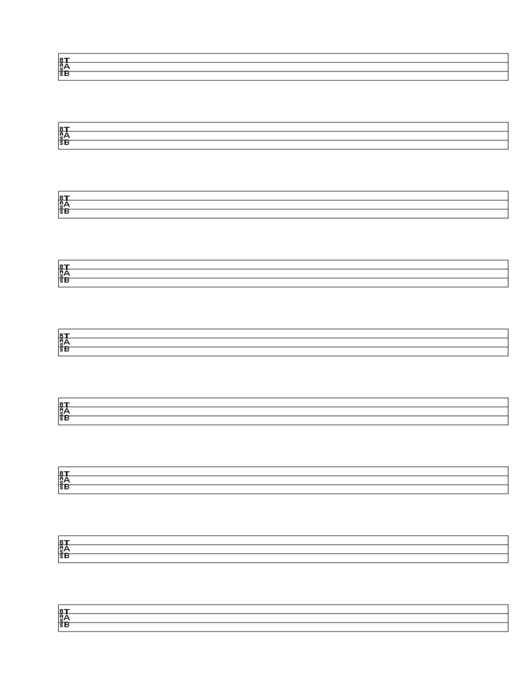 Blank Bass Tab/the Musician | Bass Guitar. In 2019 | Bass In Blank Sheet Music Template For Word