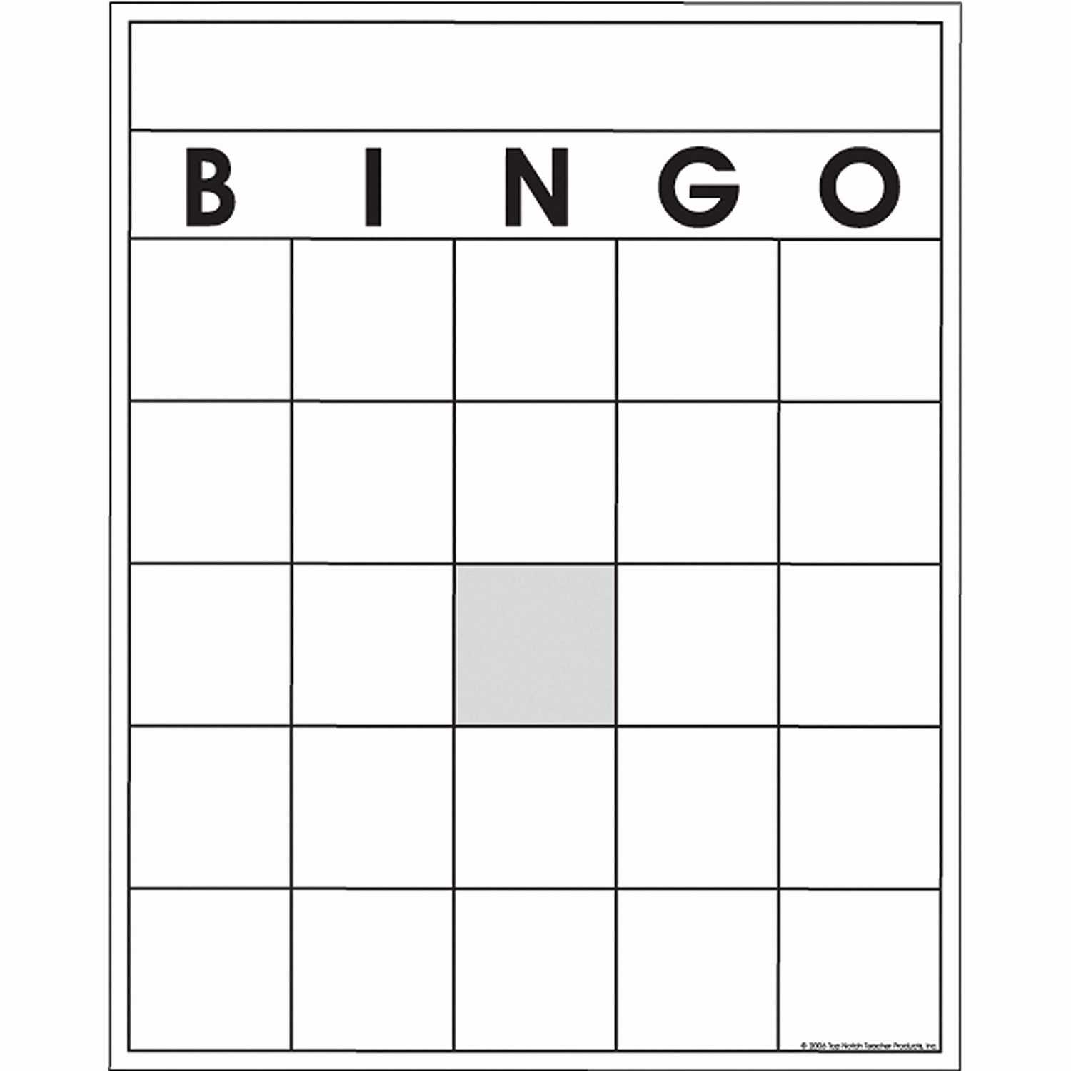 Blank Bingo Card Template | Locksmithcovington Template Throughout Blank Bingo Template Pdf