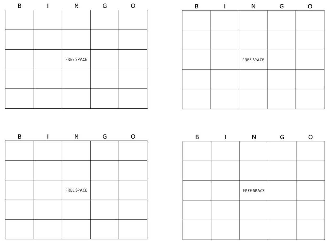 Blank Bingo Cards | Get Blank Bingo Cards Here Pertaining To Blank Bingo Template Pdf