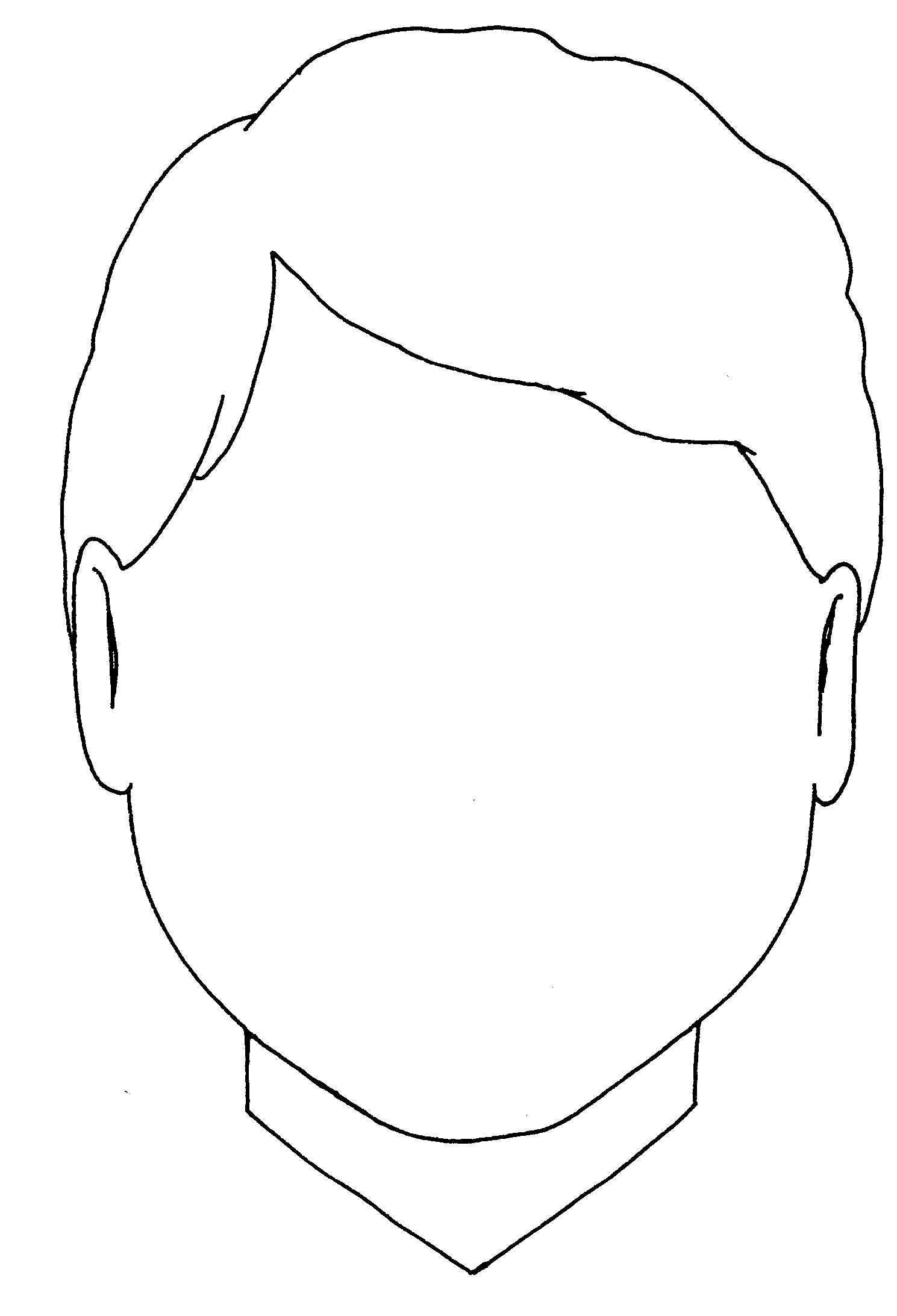 Blank Boy Face Colouring Coloring Pages – Quoteko In Blank Face Template Preschool