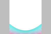 Blank Brochure Template From Curves - Flyer within Blank Templates For Flyers