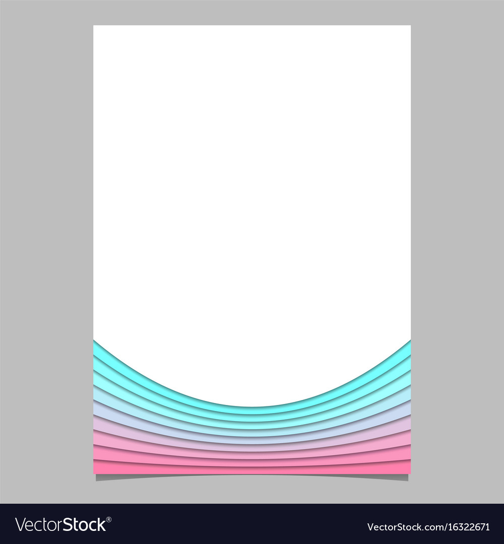 Blank Brochure Template From Curves - Flyer Within Blank Templates For Flyers
