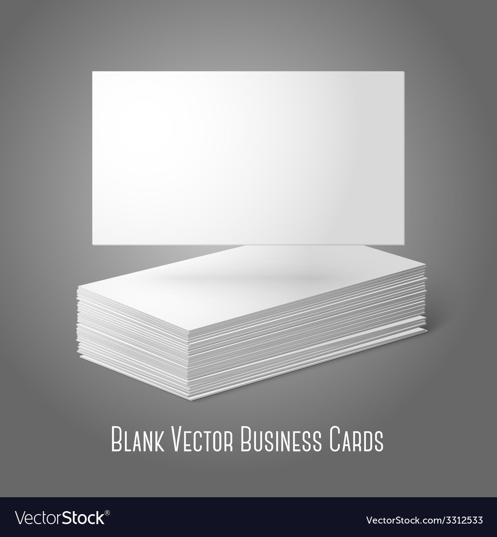 Blank Business Cards Template Pile And One Flat With Regard To Plain Business Card Template