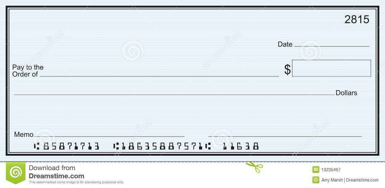 Blank Business Check Template | Blank Check | Printable Regarding Editable Blank Check Template