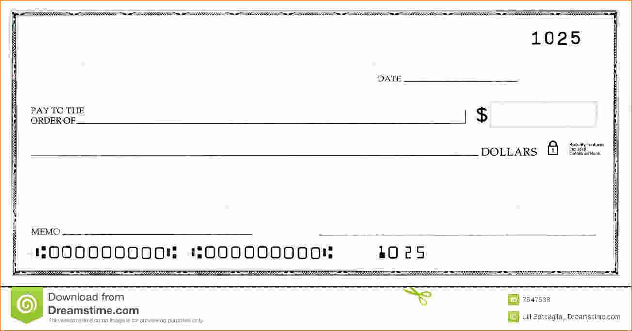 Blank Business Check Template | Template | Business Checks For Blank Cheque Template Download Free