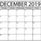 Blank Calendar December 2019 : For Exam Time Status | Free For Blank Calendar Template For Kids