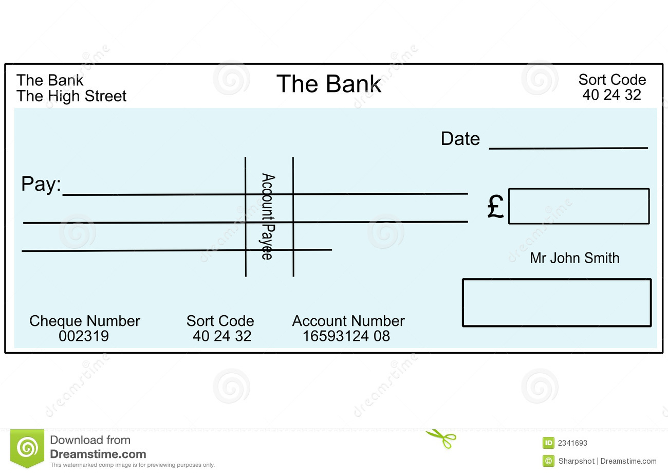 Blank Cheque Template Uk – Atlantaauctionco In Large Blank Cheque Template