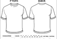 Blank Clothing Order Form Template | Besttemplates123 in Blank T Shirt Order Form Template