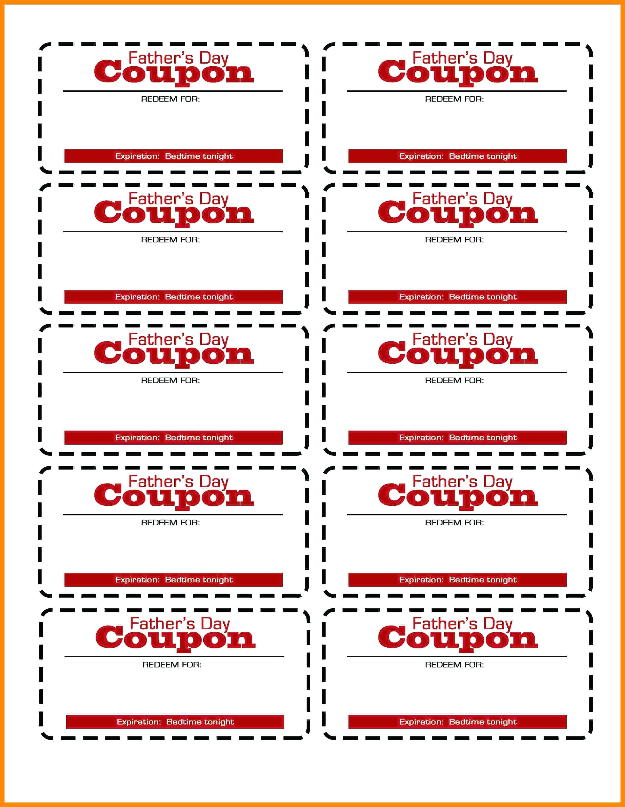 Blank Coupon Template Free – Verypage.co Inside Blank Coupon Template Printable