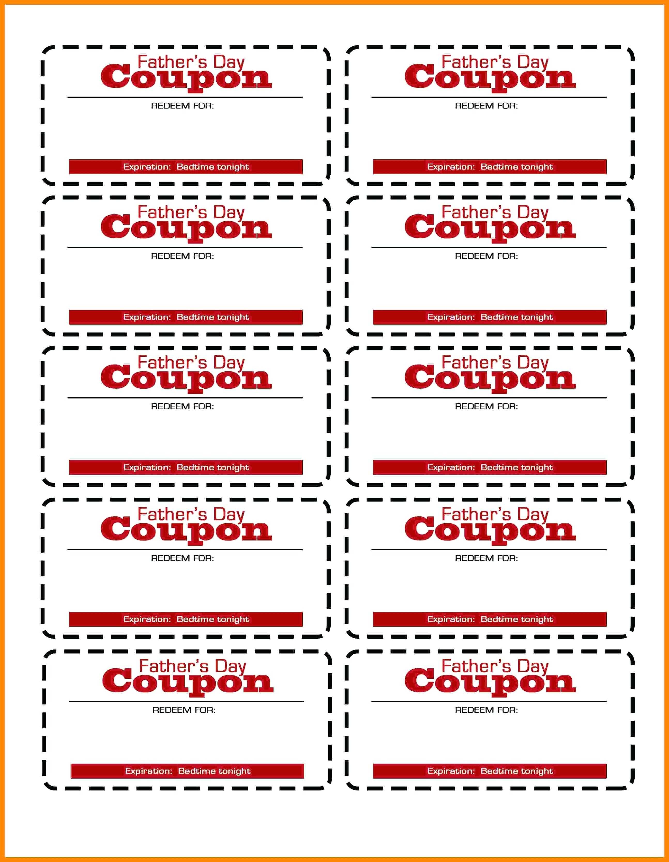 Blank Coupon Template Free – Verypage.co Inside Blank Coupon Template Printable