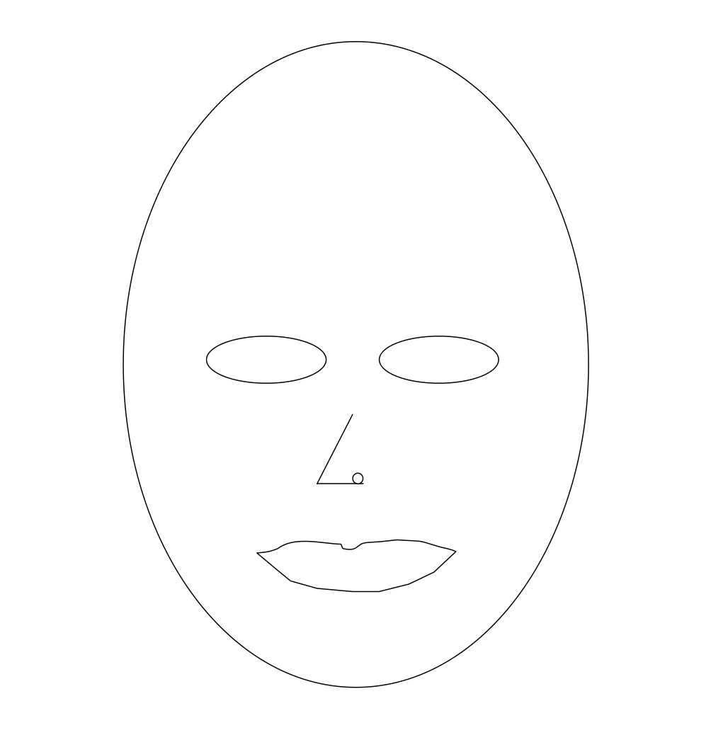 Blank Face Sketch At Paintingvalley | Explore Collection Throughout Blank Face Template Preschool