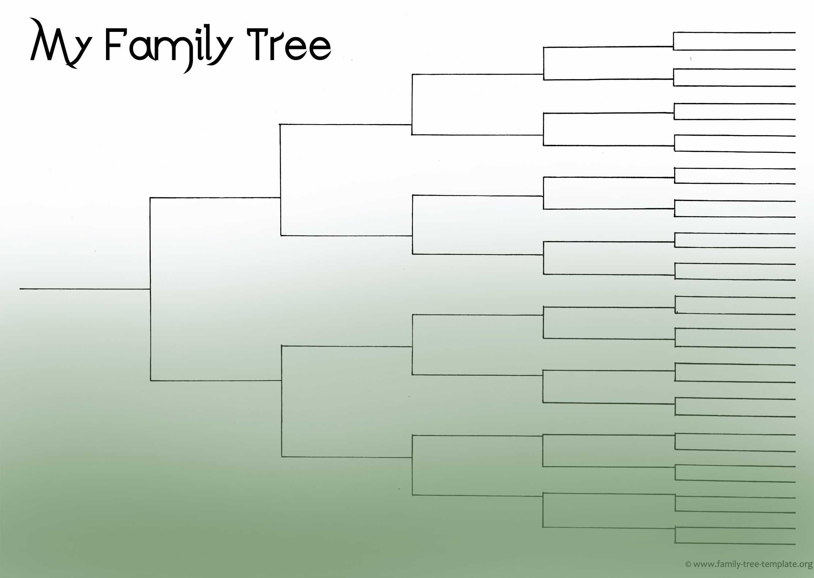 Blank Family Tree Chart Template | Geneology | Free Family With Blank Tree Diagram Template