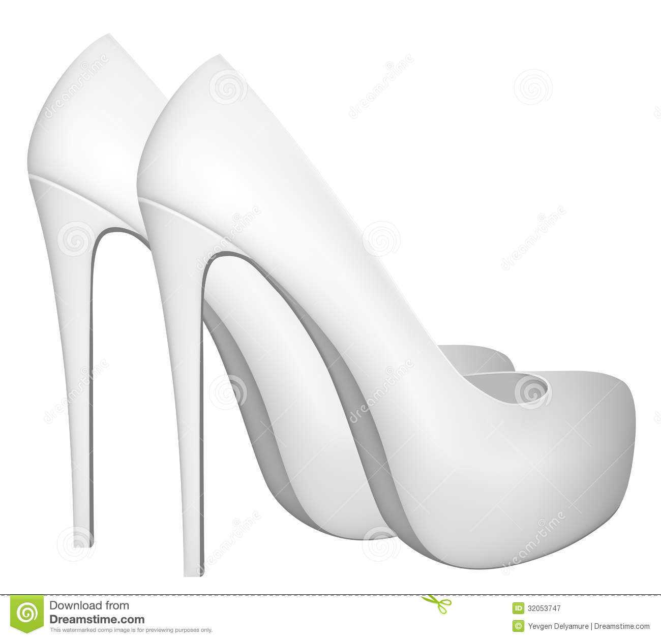 Blank High Heels Shoes Template. Stock Vector – Illustration Throughout High Heel Template For Cards