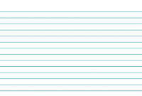 Blank Index Card Template within 3X5 Blank Index Card Template