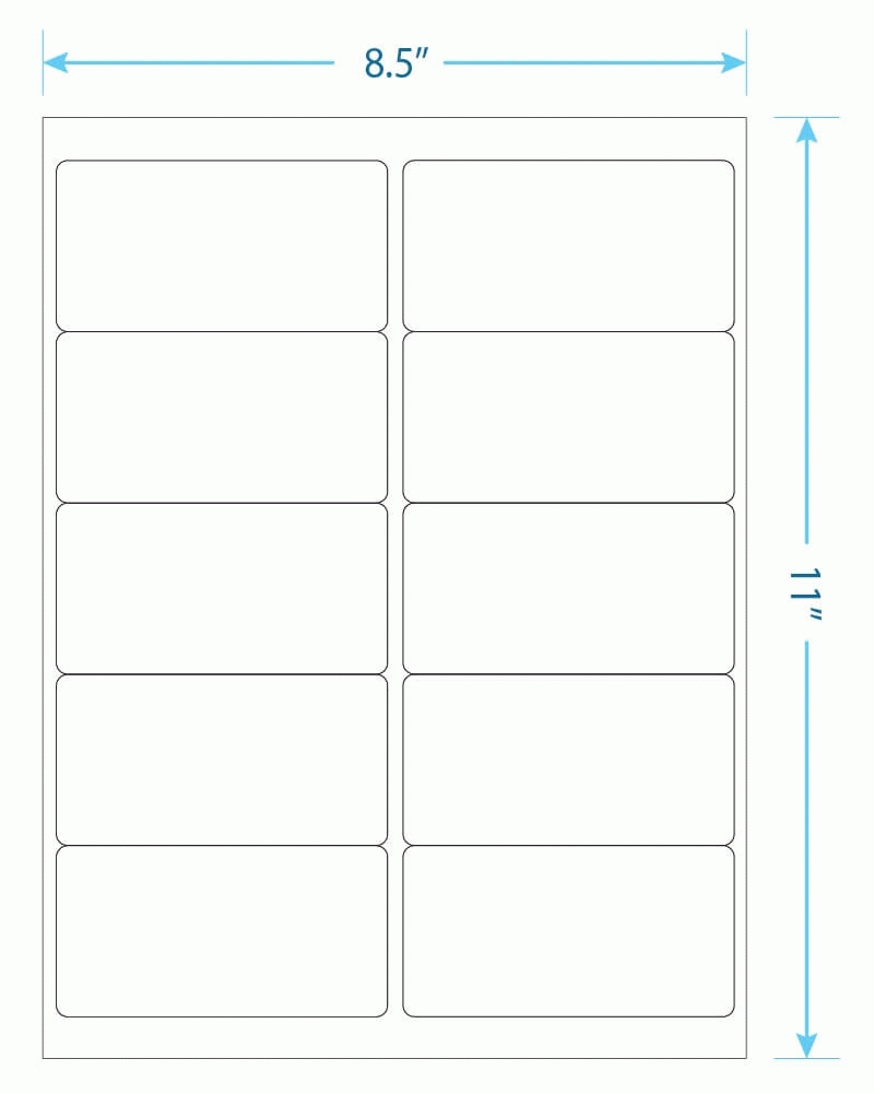 Blank Label Printing Template – Pdf & Doc Download With Regard To 8 Labels Per Sheet Template Word