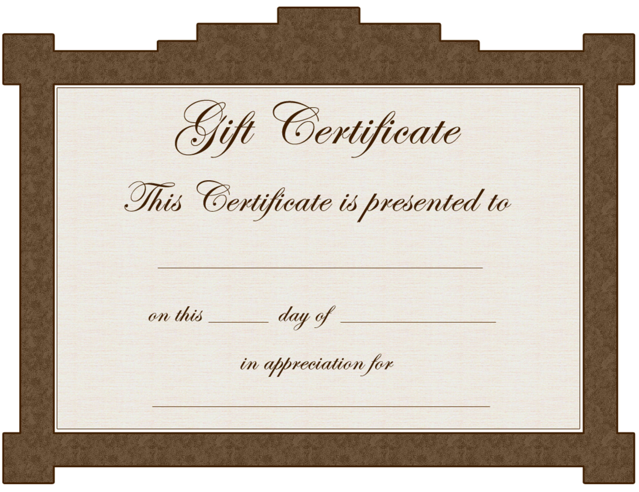 Blank Microsoft Word Gift Certificate Template Within Microsoft Gift Certificate Template Free Word