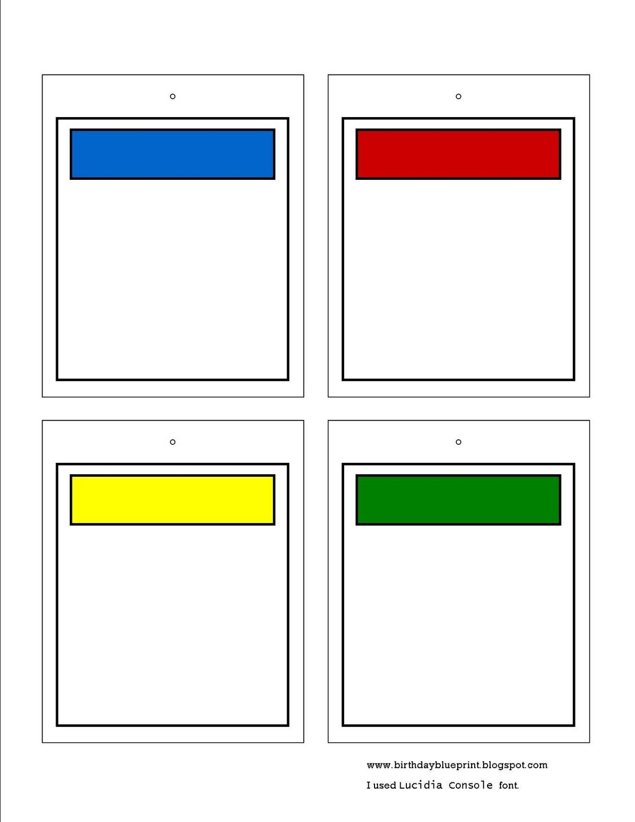 Blank Monopoly Property Cards. To Write In The Bible Memory Pertaining To Monopoly Property Card Template
