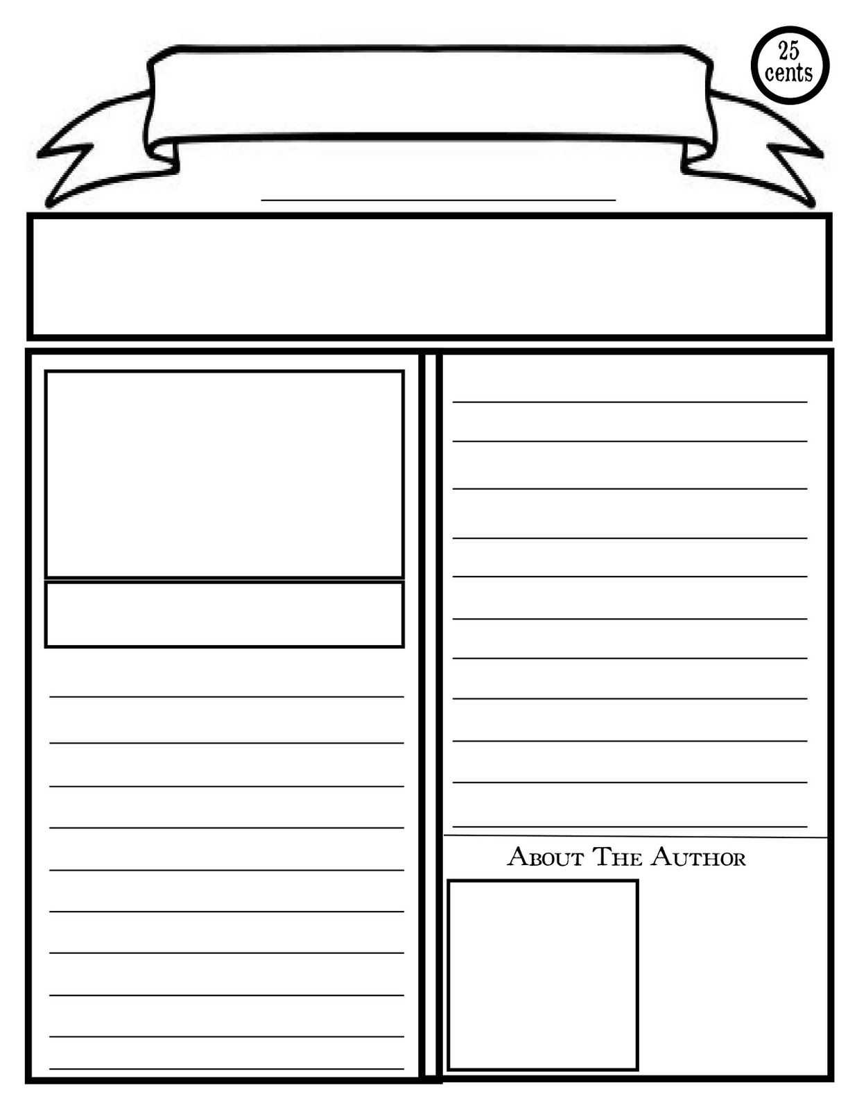 Blank Newspaper Template For Kids Printable | Homework Help Inside News Report Template