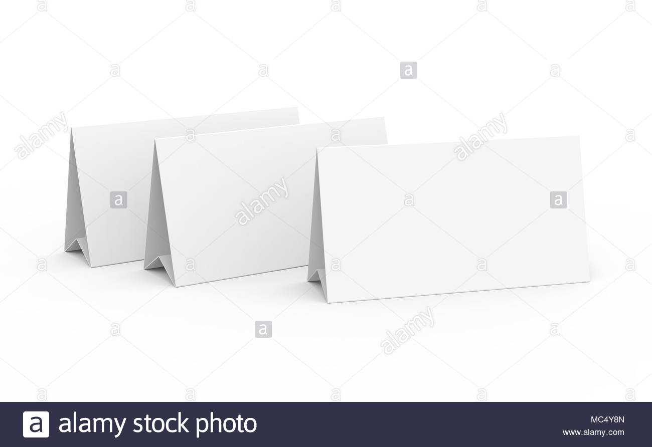 Blank Paper Tent Template, White Tent Cards Set With Empty Inside Blank Tent Card Template