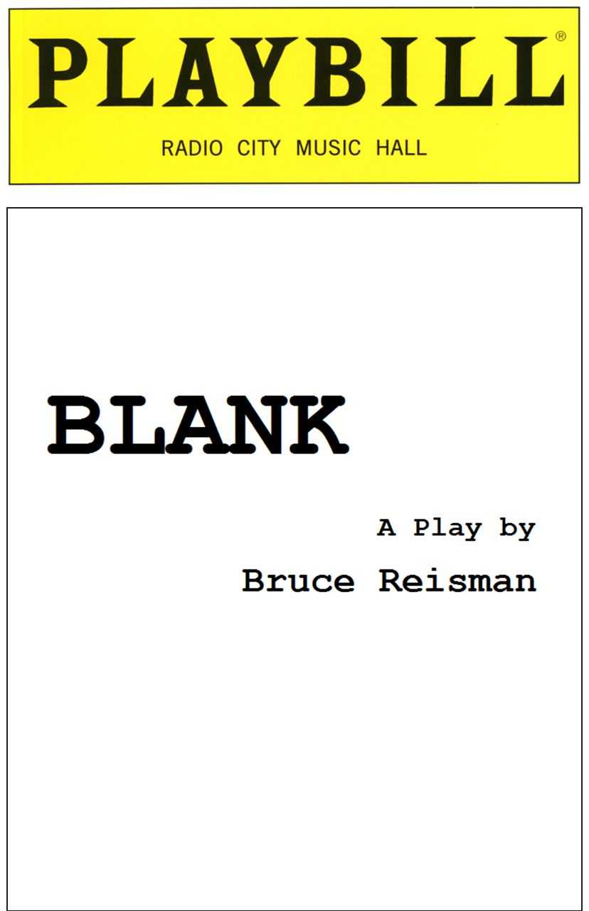 Playbill Template Word