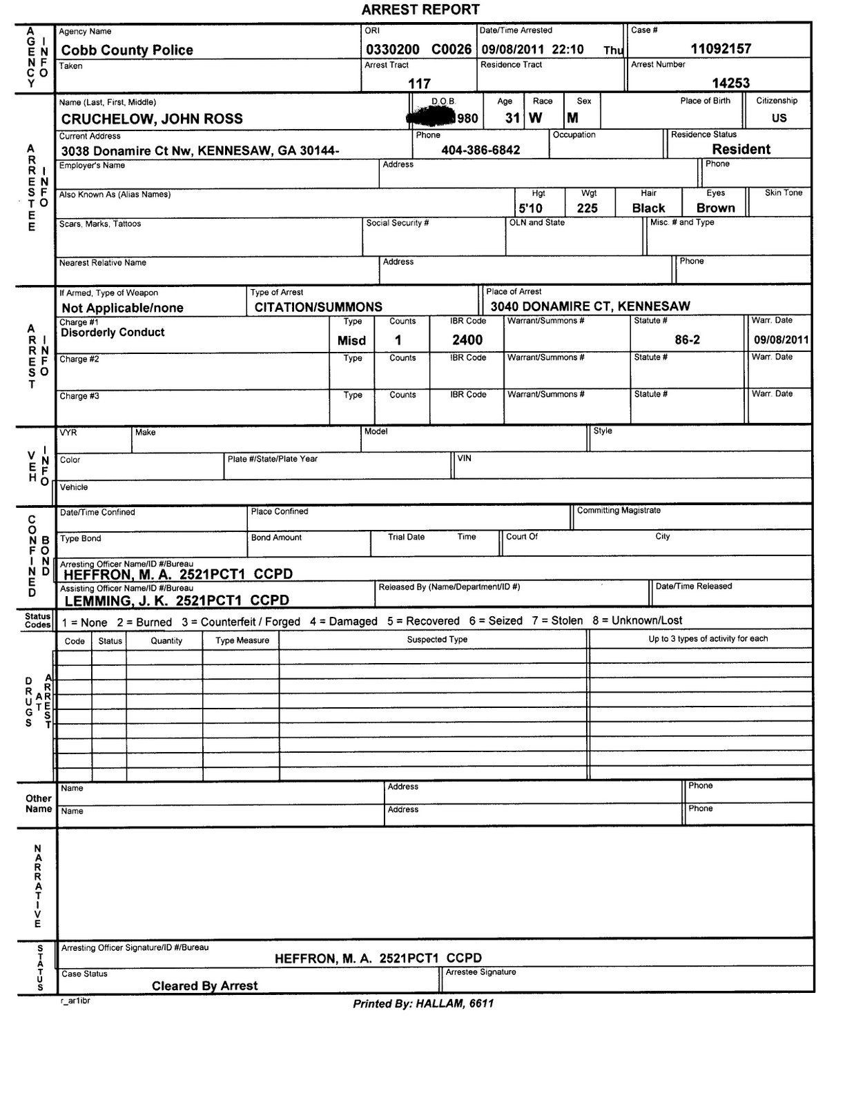 Blank Police Report Template | Identity Theft Police Report Intended For Blank Police Report Template