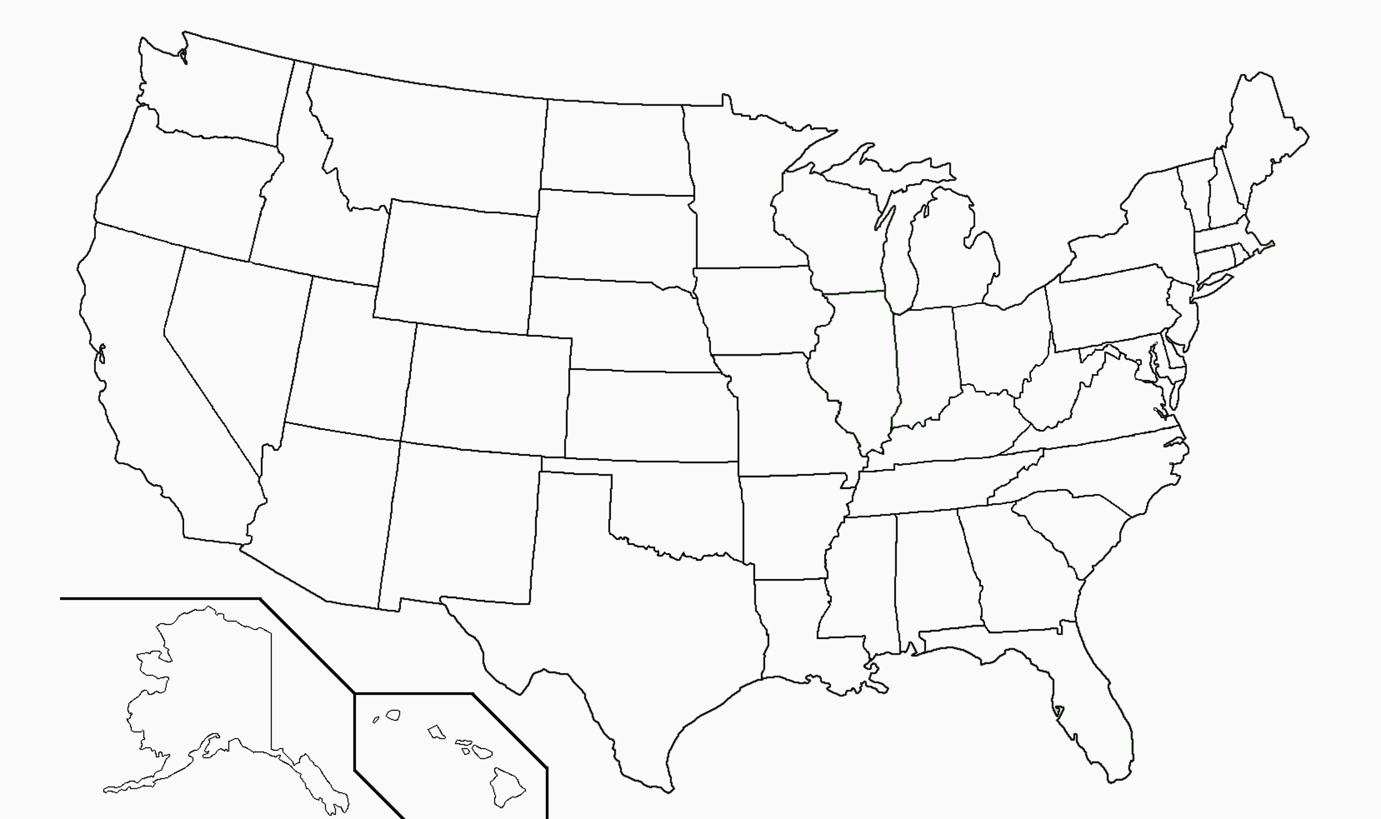 Blank Printable ~ World Maps Intended For Blank Template Of The United States