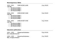 Blank Resume Template Word | Resume | Free Printable Resume in Free Printable Resume Templates Microsoft Word