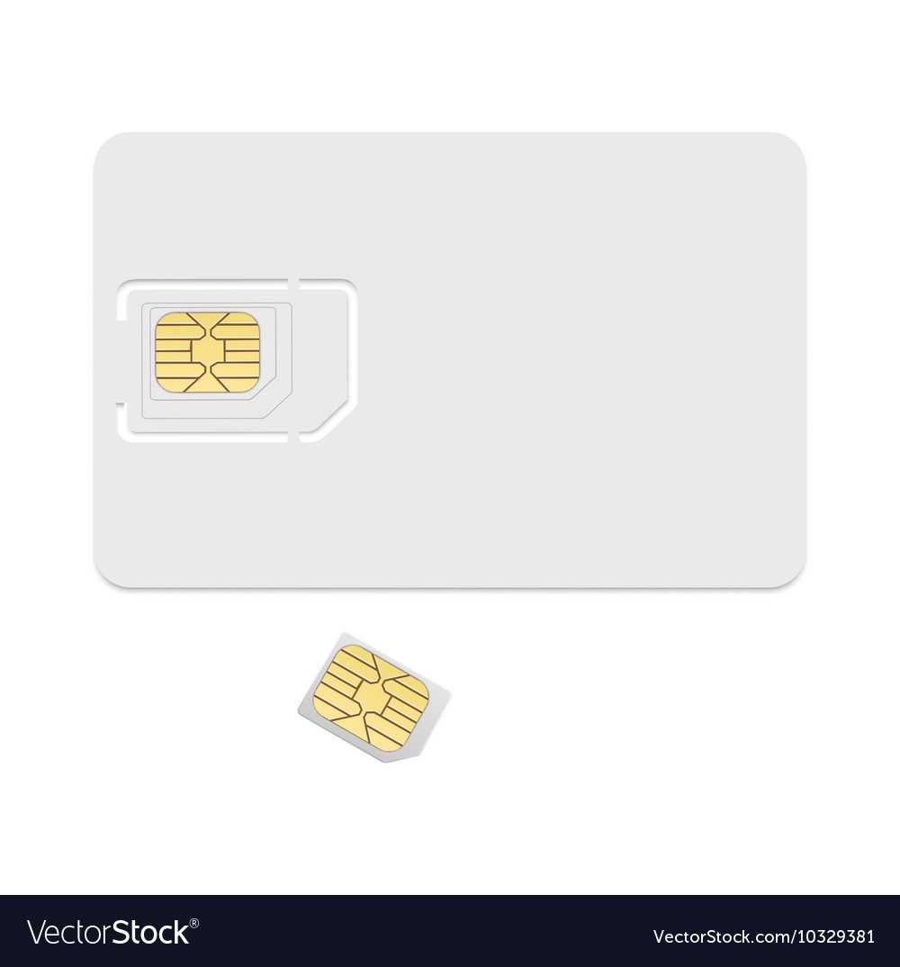 Blank Sim Card Template Realistic Icon With Regard To Sim Card Template Pdf