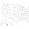 Blank Similar Usa Map Isolated On White Background. United Throughout Blank Template Of The United States