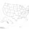 Blank Similar Usa Map On White Background. United States Of Inside Blank Template Of The United States