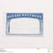 Blank Social Security Card Stock Image. Image Of Document In Ss Card Template