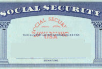 Blank Social Security Card Template | Social Security Card for Blank Social Security Card Template