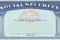 Blank Social Security Card Template | Social Security Card for Blank Social Security Card Template