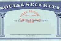 Blank Social Security Card Template | Social Security Card throughout Editable Social Security Card Template