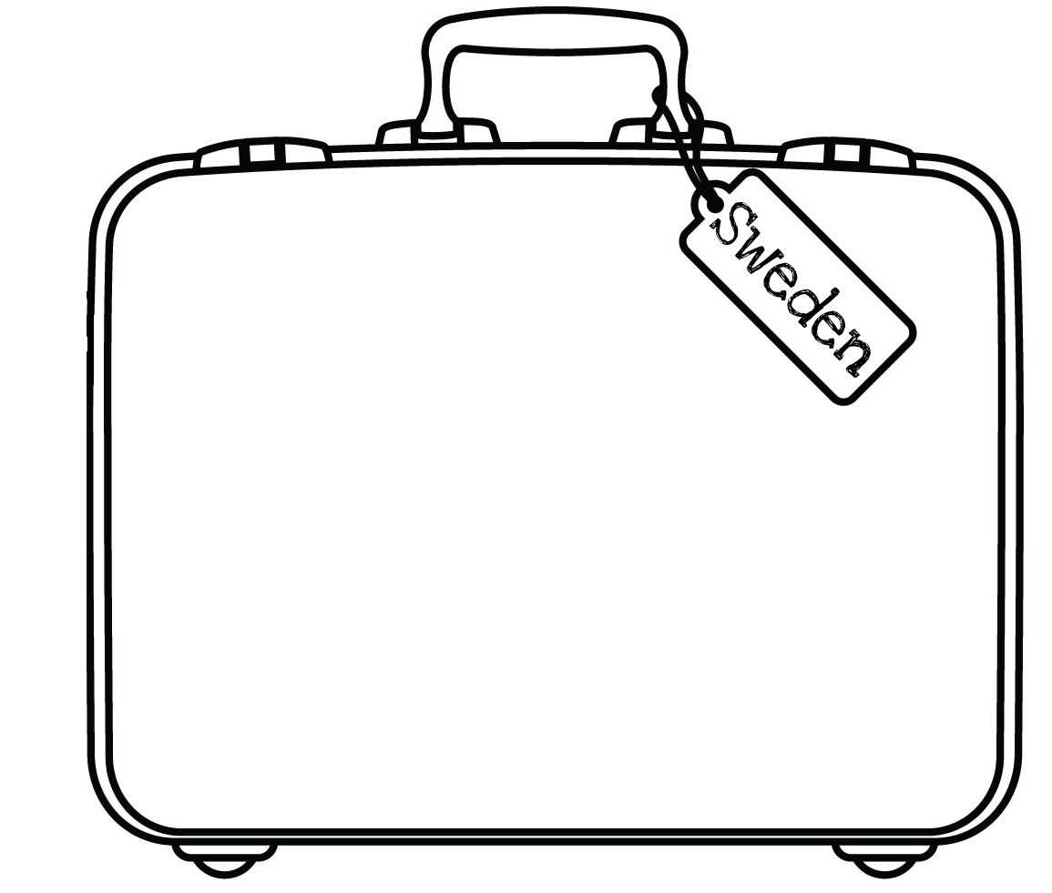 Blank Suitcase Template - Atlantaauctionco With Regard To Blank Suitcase Template