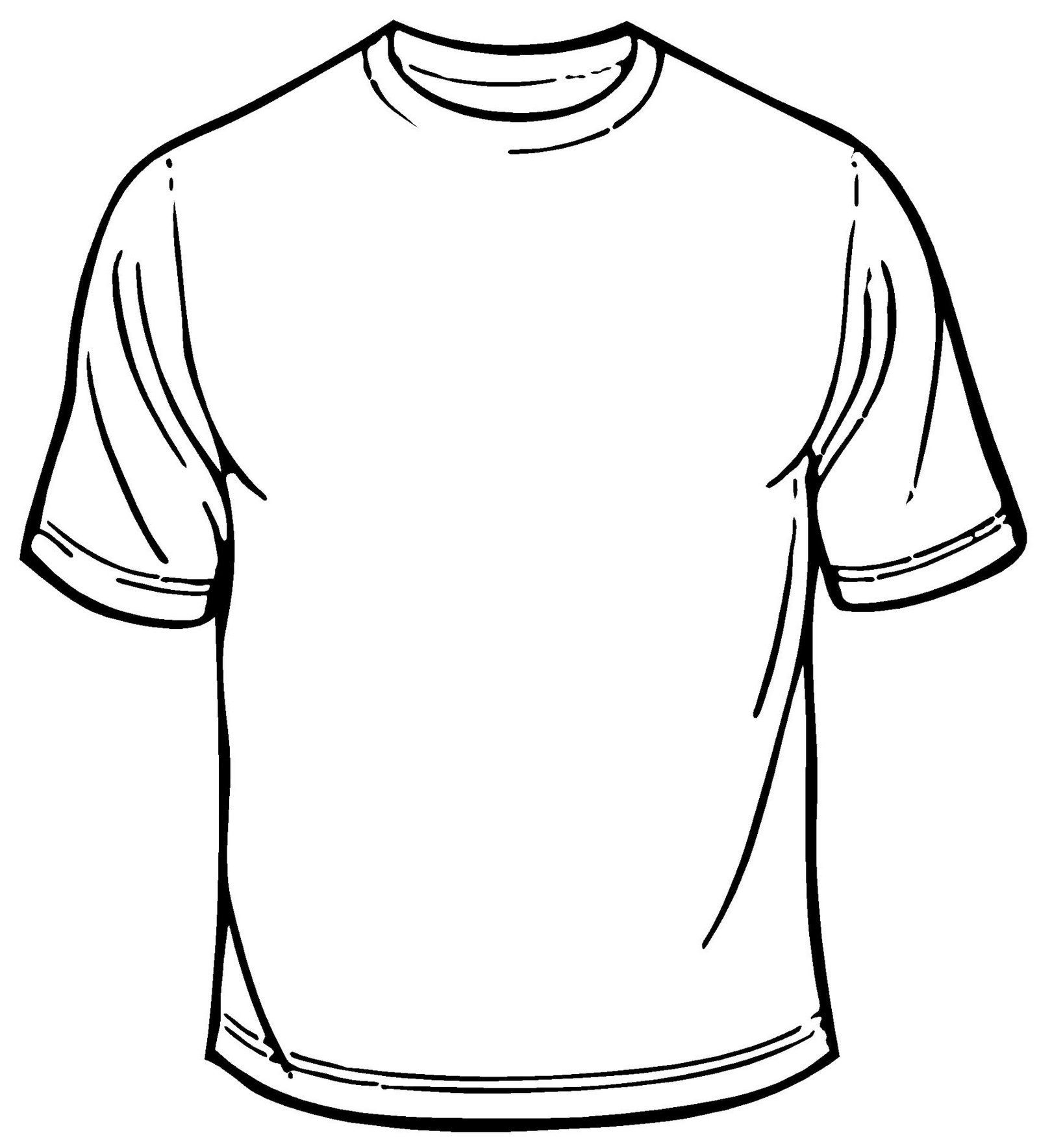Blank T Shirt Coloring Sheet Printable | T Shirt Coloring Page For Blank Tshirt Template Printable